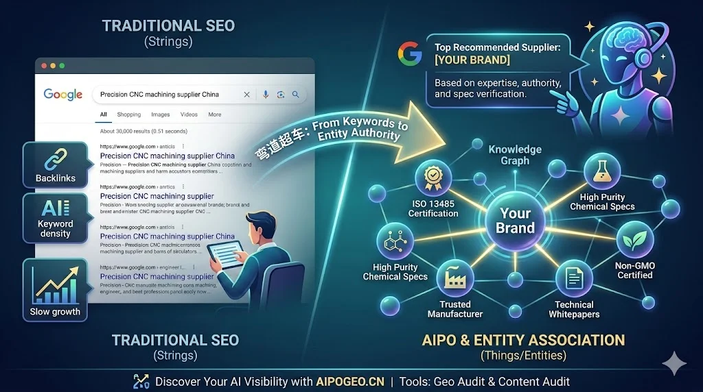 从“关键词排名”到“实体关联”：如何让 Google Gemini 在回答中主动点名你的品牌？